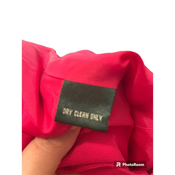 NWT Lauren Ralph Lauren Hot Pink Blazer 100% Silk Thread Size 6 Coquette Preppy - Picture 14 of 15